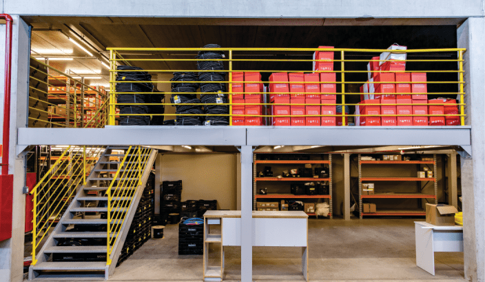 Mezanino Estruturado — segundo piso industrial