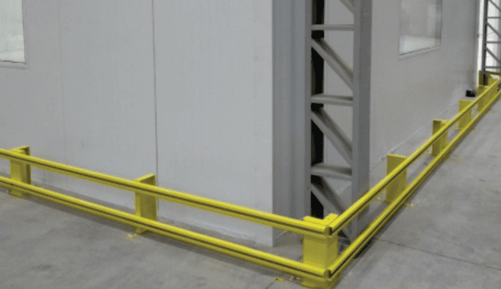 Protetor de Corredor — delimitação de corredores em armazéns